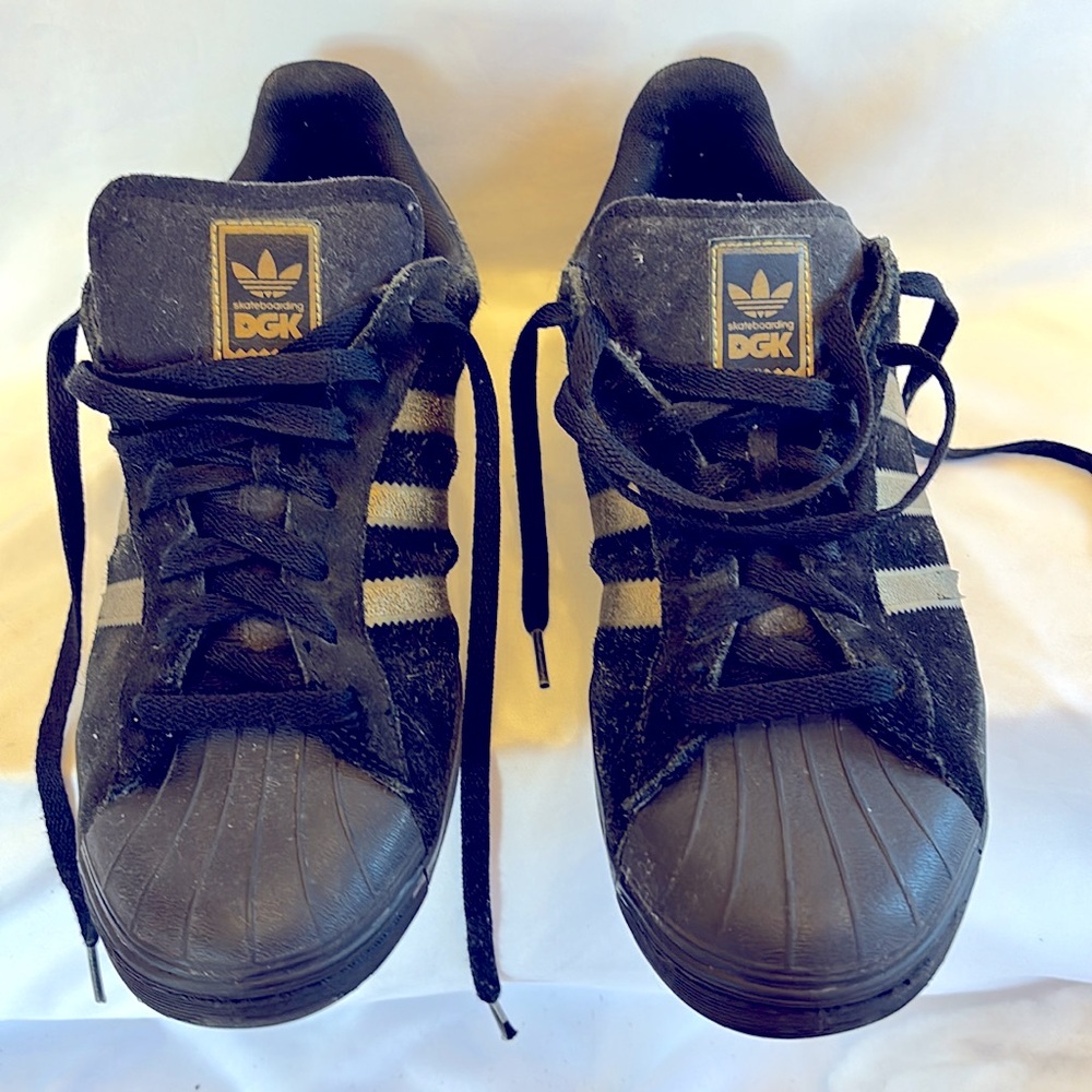 GENTLY WORN RARE 2015 ADIDAS DGK SUEDE SHELLTOE SKATEBOARD SHOES MEN'S SIZE 10 - Picture 2 of 14